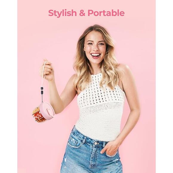 Pill Dispenser, 7 Compartments, Wide Opening Anti-Mix Pill Organizer, Pink, NEW - Picture 8 of 8